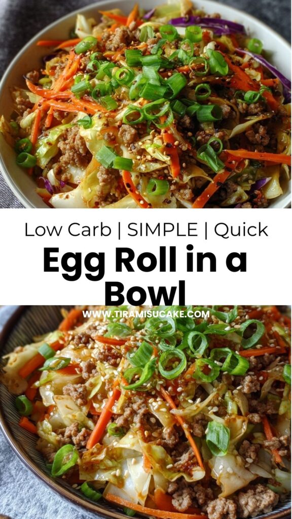 Egg Roll in a Bowl All the Flavor, None of the Wrapper 2 low carb egg roll in a bowl gluten free