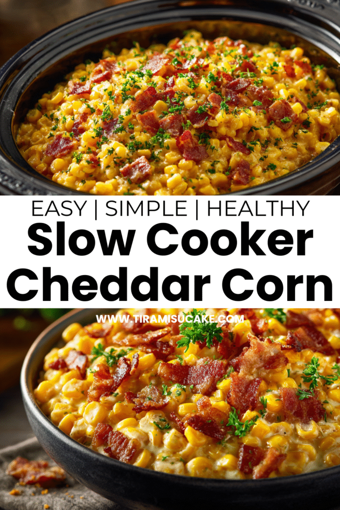 slow cooker cheddar corn beef bacon