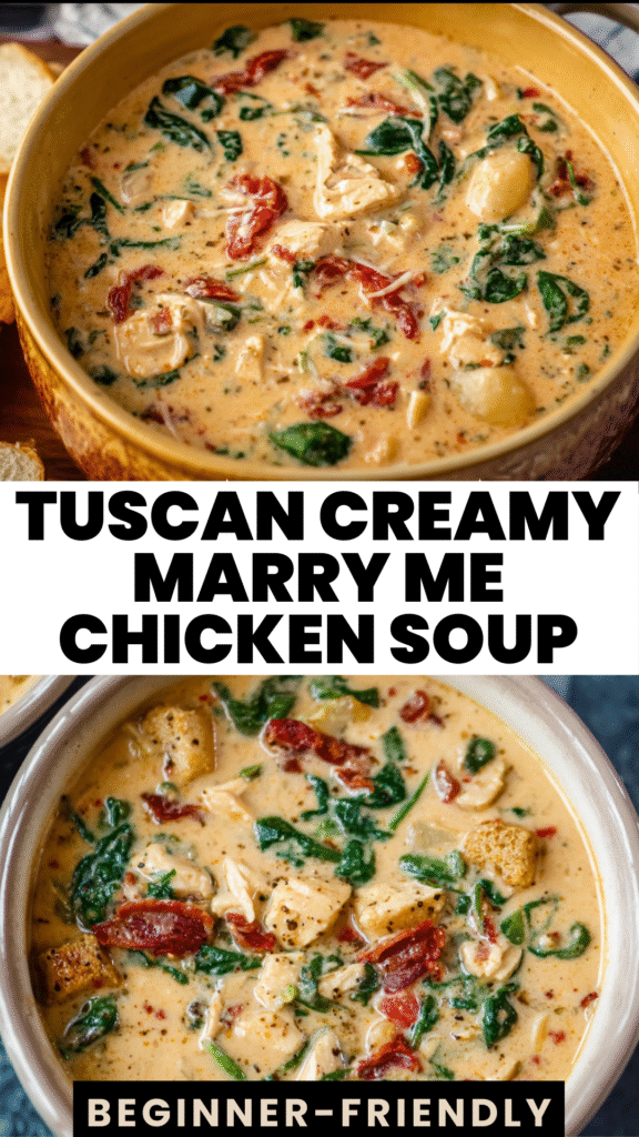 Tuscan Creamy Marry Me Chicken Soup The Ultimate Romantic Comfort Bowl 2 tuscan creamy marry me chicken soup recipe