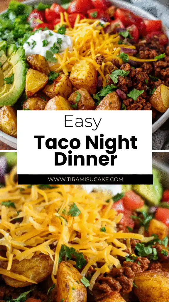 loaded potato taco bowl meal prep