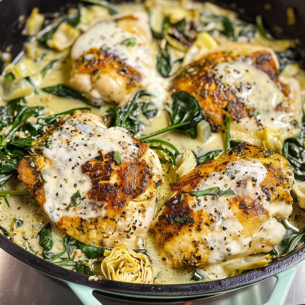 How to Make the Ultimate Spinach Artichoke Chicken Skillet