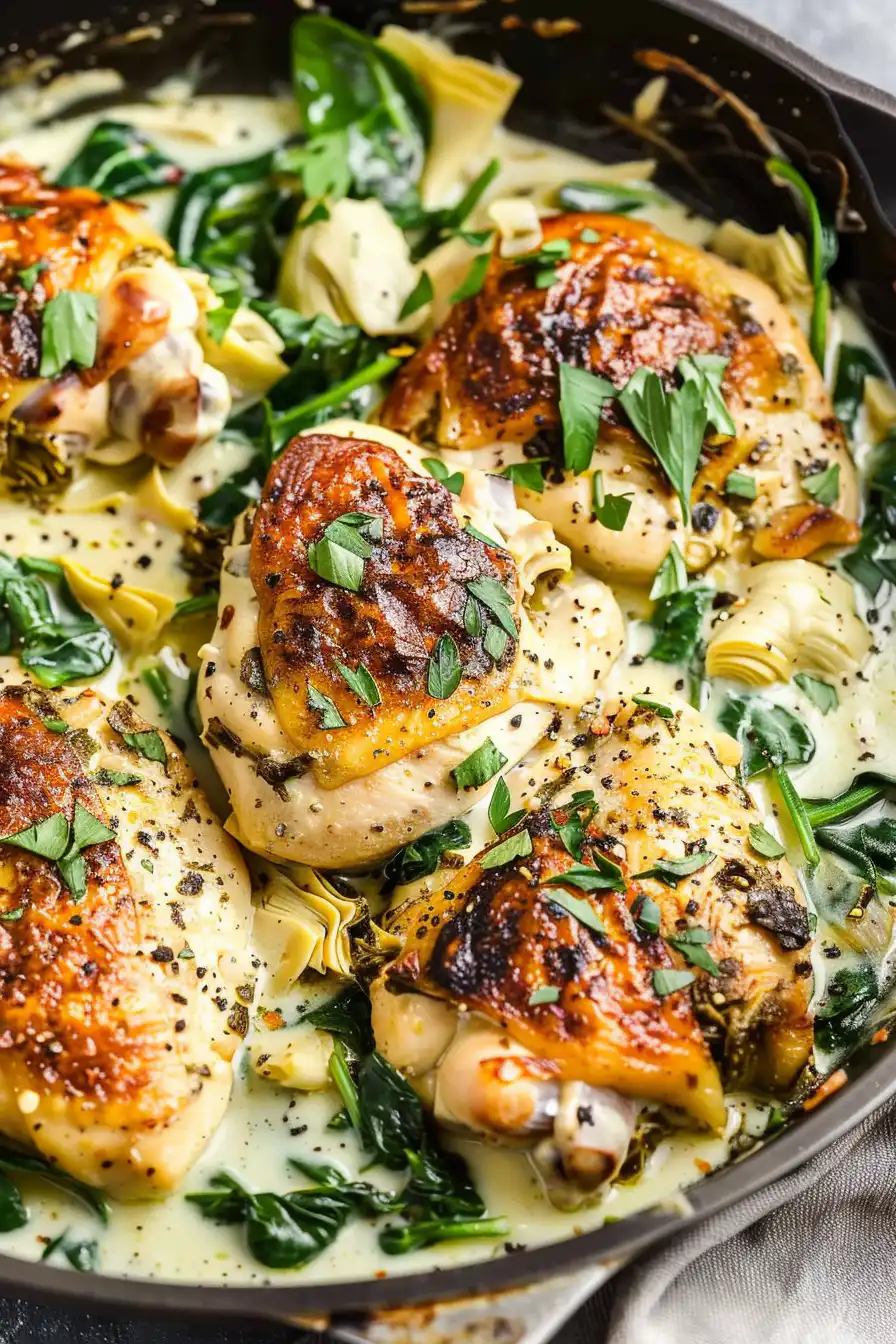 How to Make the Ultimate Spinach Artichoke Chicken Skillet 3 image 1776201792028