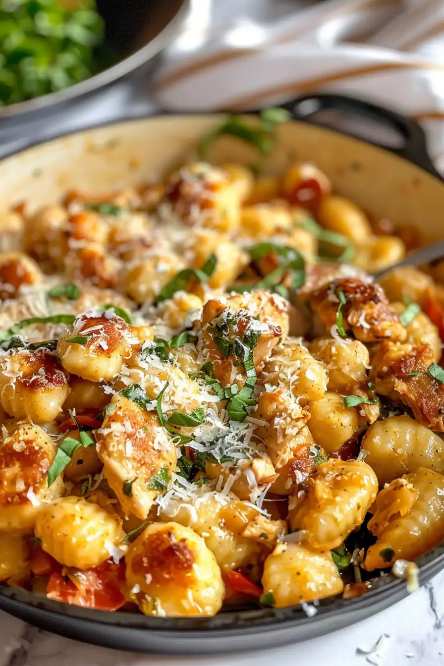 Garlic Chicken Gnocchi Skillet: A Hearty One-Pan Meal for Any Night. 2 image 1776201800564