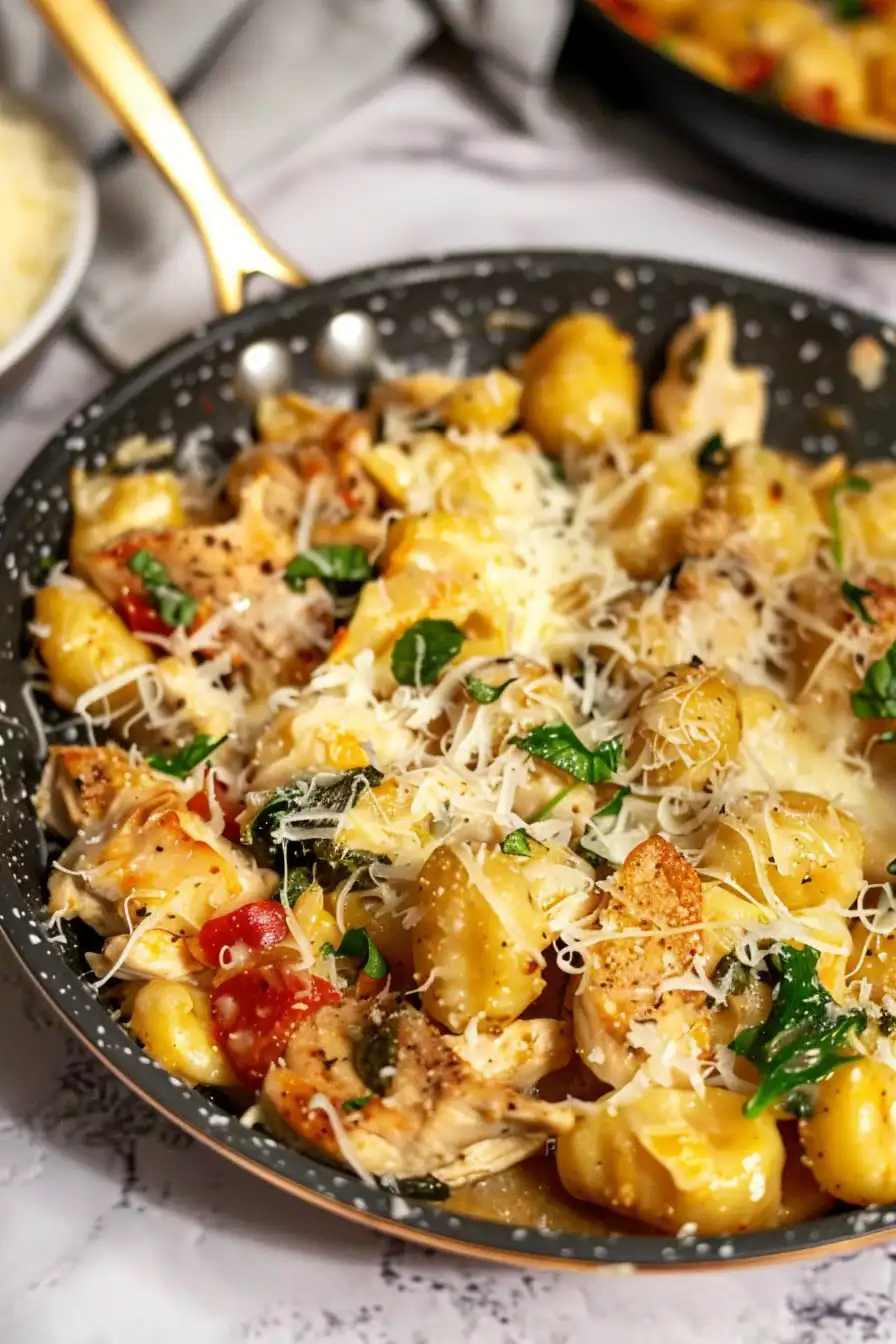 Garlic Chicken Gnocchi Skillet: A Hearty One-Pan Meal for Any Night. 3 image 1776201804033