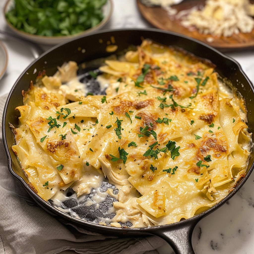 White Chicken Skillet Lasagna: A One-Pan Comfort Food Twist