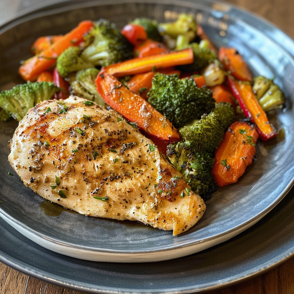 Air Fryer Chicken with Vegetable Recipe