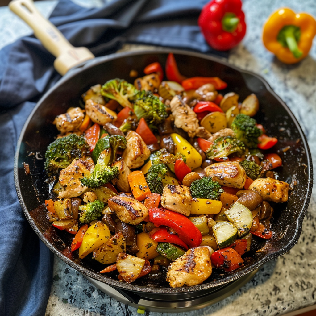 Healthy Chicken and Vegetable Skillet Recipe