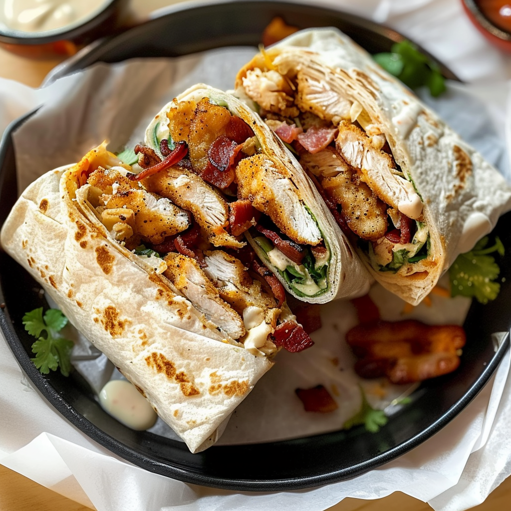 Crispy Chicken Bacon Ranch Wrap Recipe