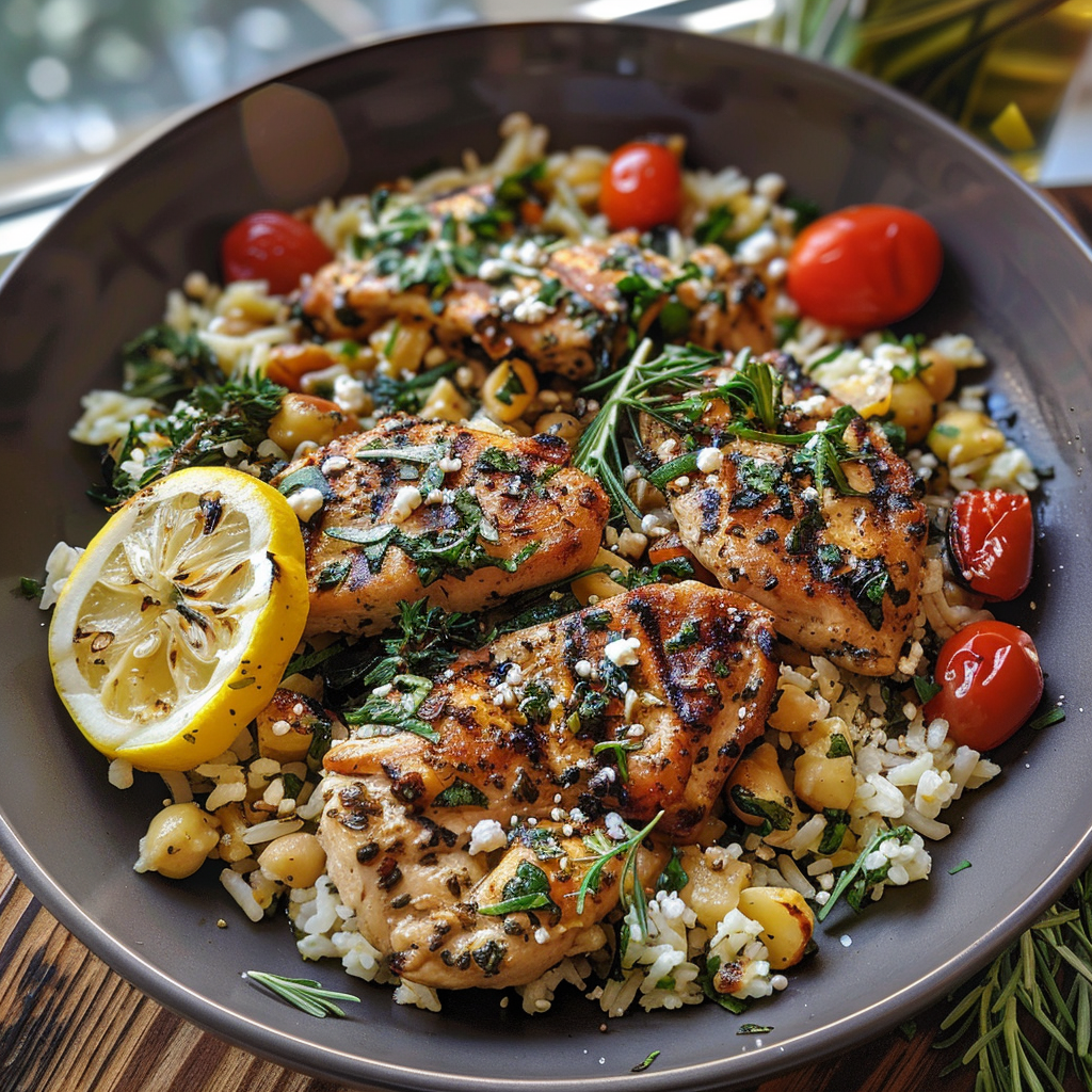 Greek Chicken and Lemon Rice: A Flavorful Culinary Journey