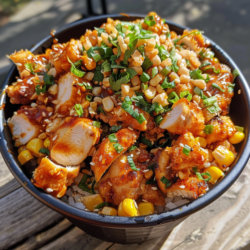 Street Corn Chicken Bowl Recipe | Flavorful Mexican Twist