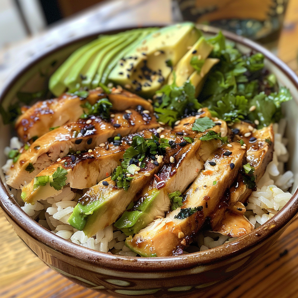 Chicken Avocado Rice Bowl | Flavorful Quinoa & Veggie Power Bowl
