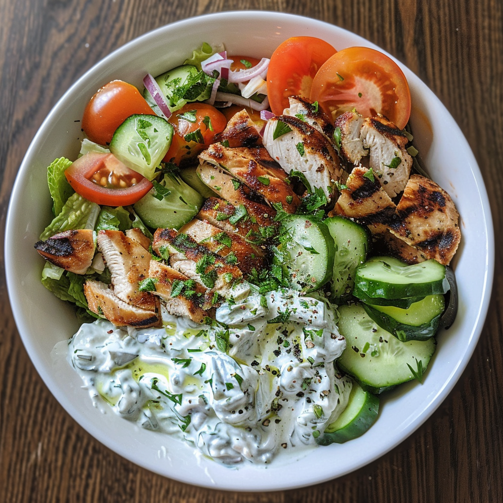 Chicken Tzatziki Bowl: Light Mediterranean Recipe Twist