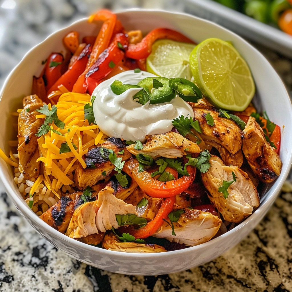 Air Fryer Chicken Fajita Bowl: Crispy, Healthy Mexi