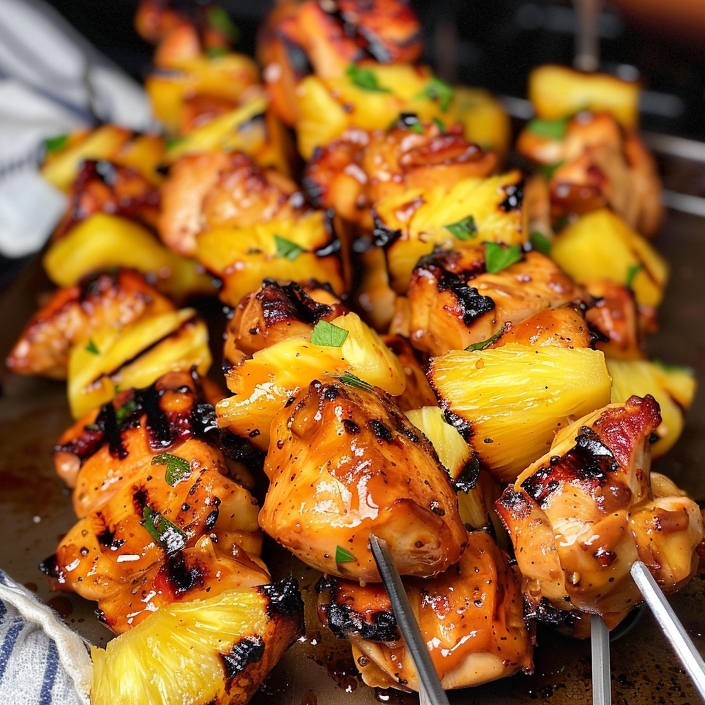 Pineapple Chicken Kebabs | Sweet and Savory Delight