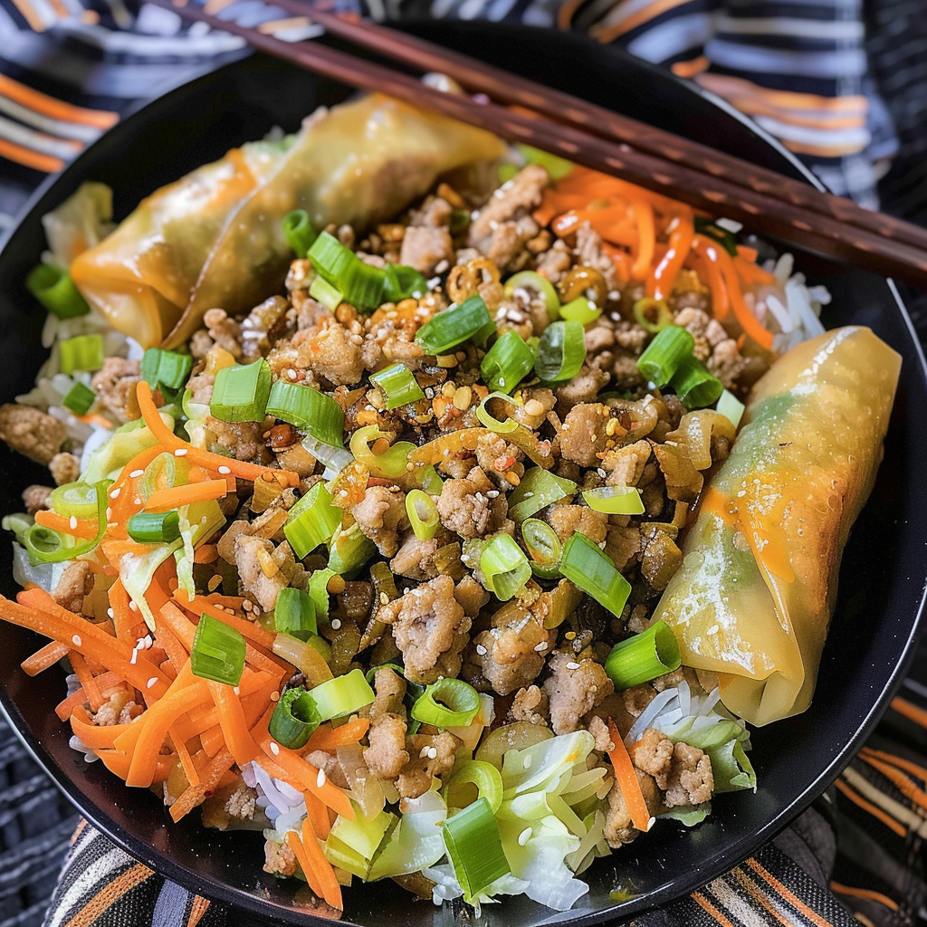 Crunchy Egg Roll Bowl Recipe