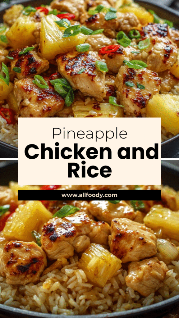 sweet savory pineapple chicken rice easy dinner