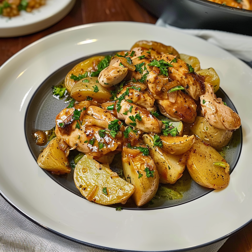 Garlic Chicken and Potatoes Recipe 4 Garlic Chicken and Potatoes Recipe
