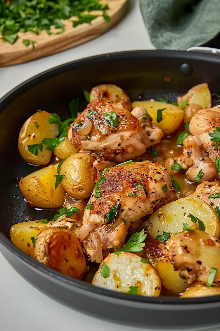 Garlic Chicken and Potatoes Recipe 3 image 1777635647890