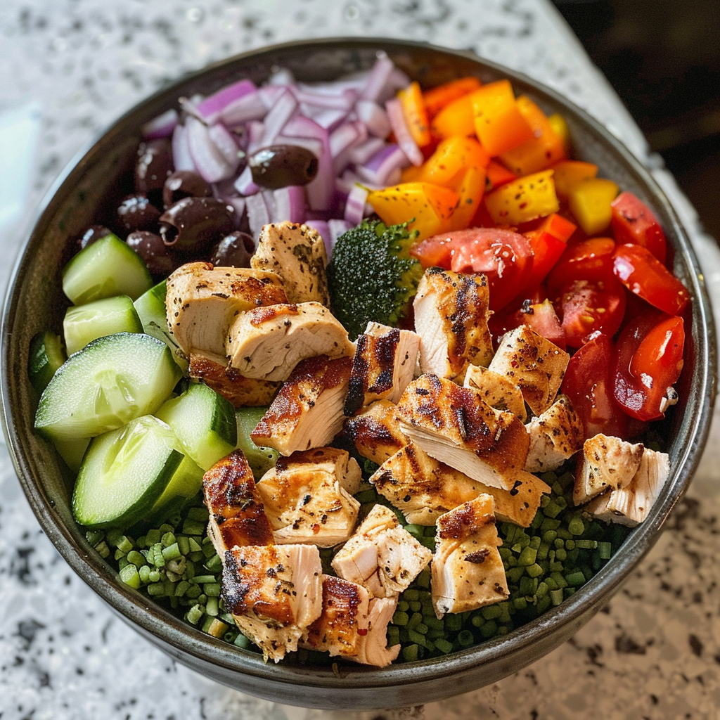 Greek Chicken Bowl High Protein Meal Prep