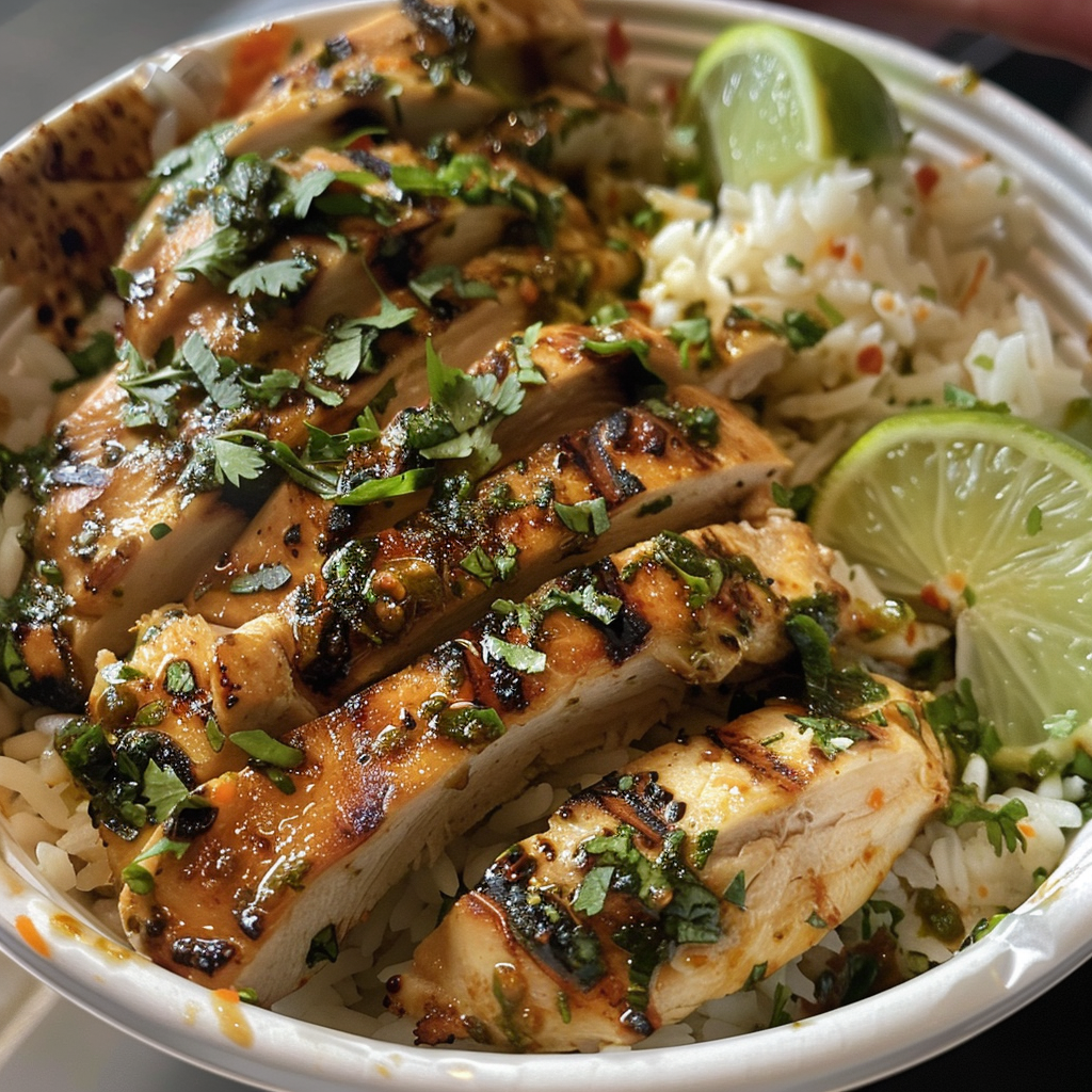 Cilantro Lime Chicken with Rice Bowl