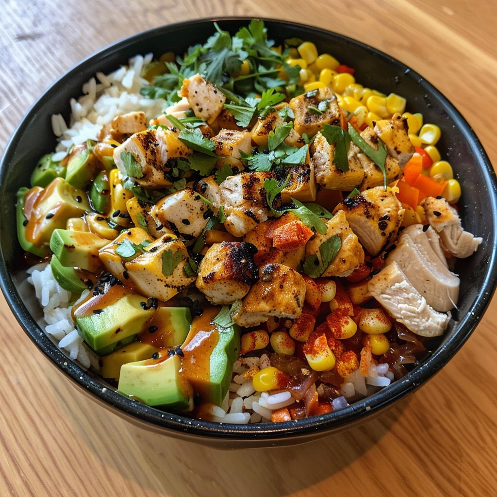 Street Corn Chicken Bowl Easy Lunch Recipe 4 Street Corn Chicken Bowl Easy Lunch Recipe