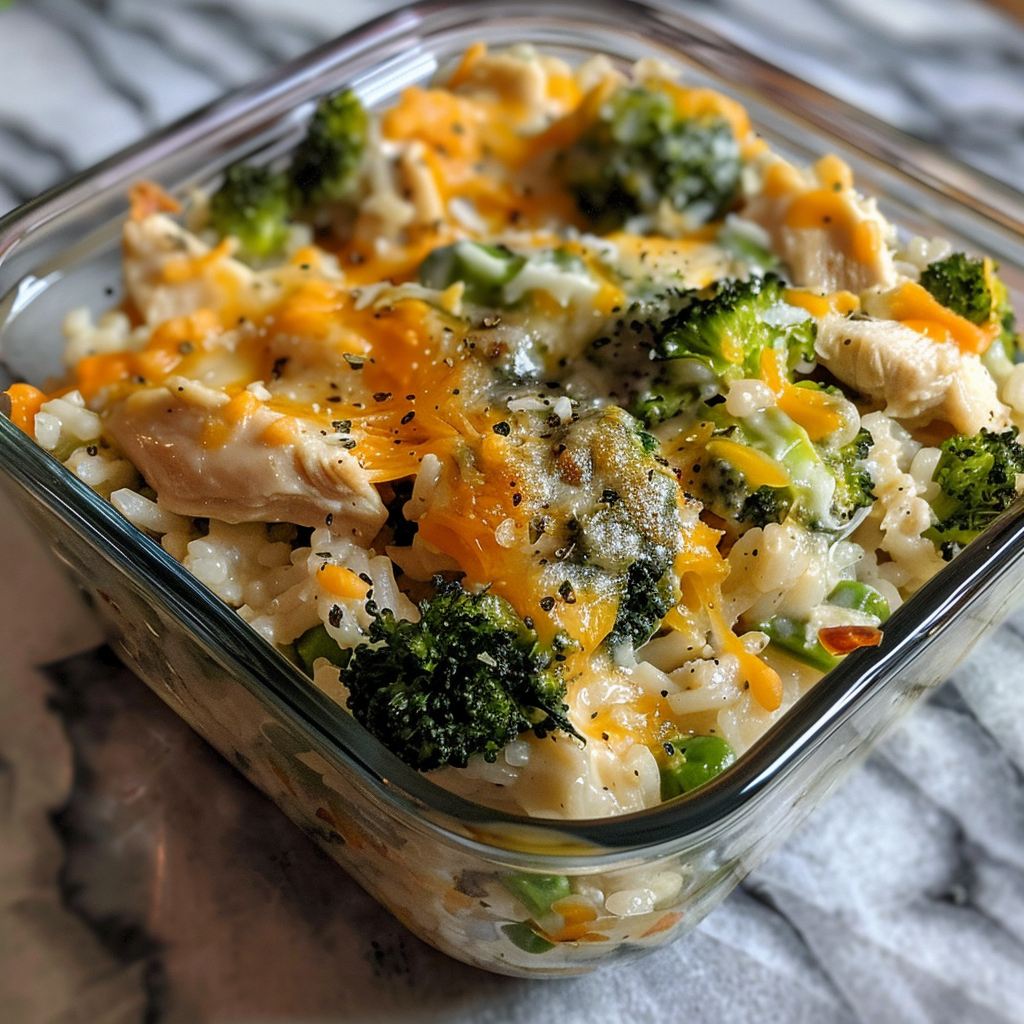 Chicken Broccoli Rice Casserole Meal Prep 4 Chicken Broccoli Rice Casserole Meal Prep