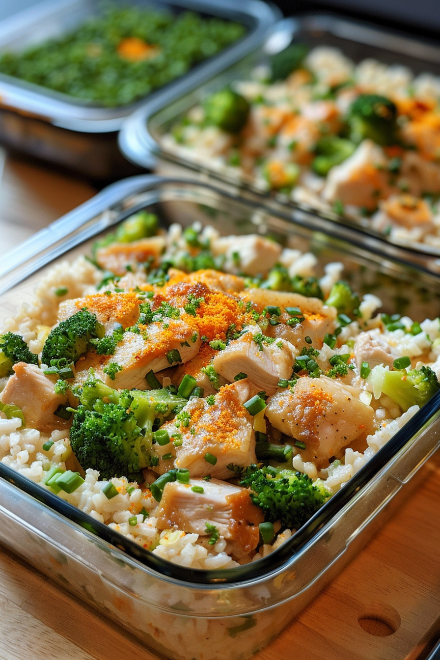 Chicken Broccoli Rice Casserole Meal Prep 3 image 1777814011917