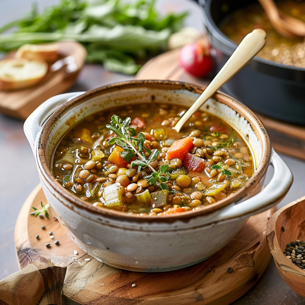 Mediterranean Lentil Soup: Hearty & Flavorful