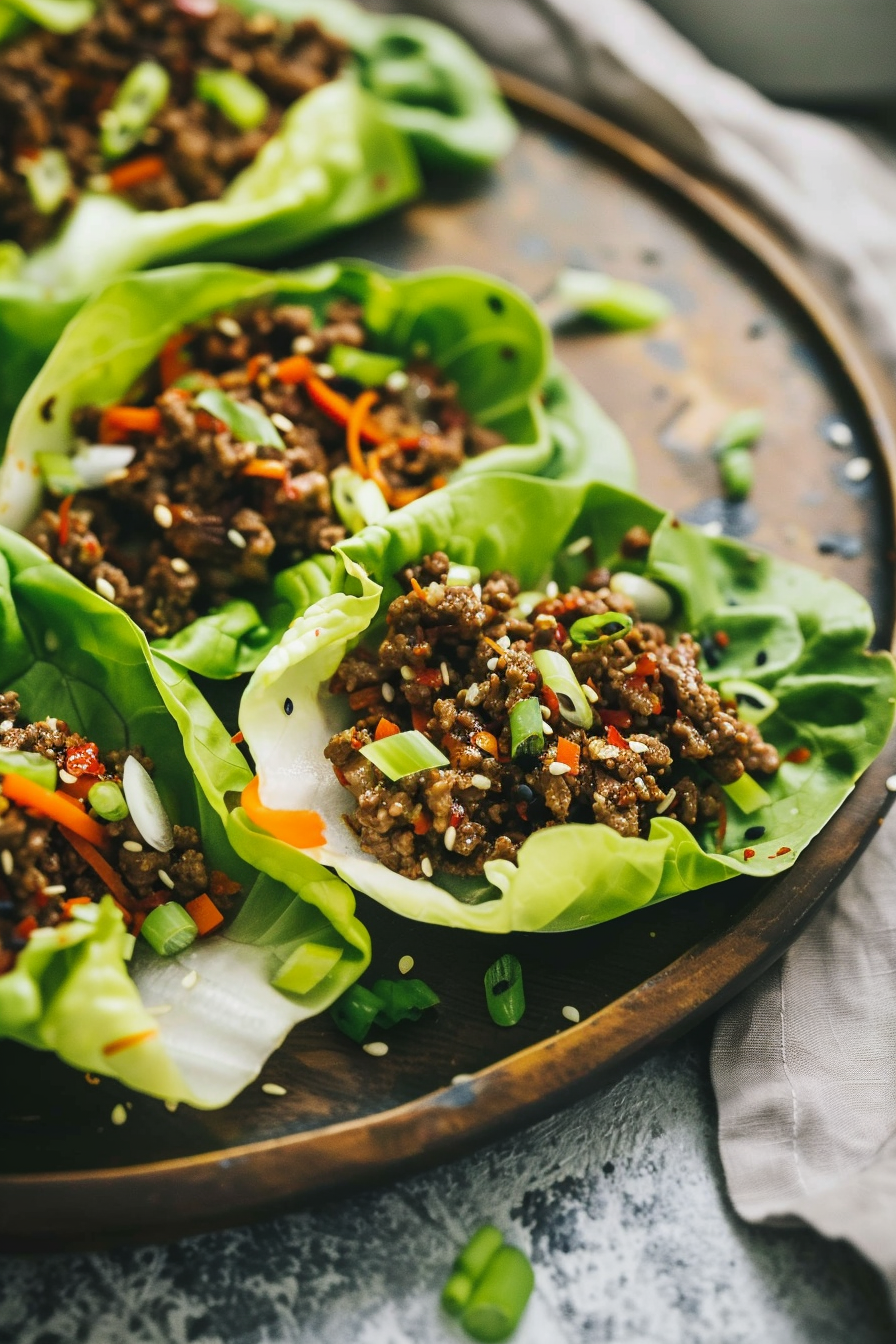 Asian Ground Beef Lettuce Wraps 2 image 1778708553100