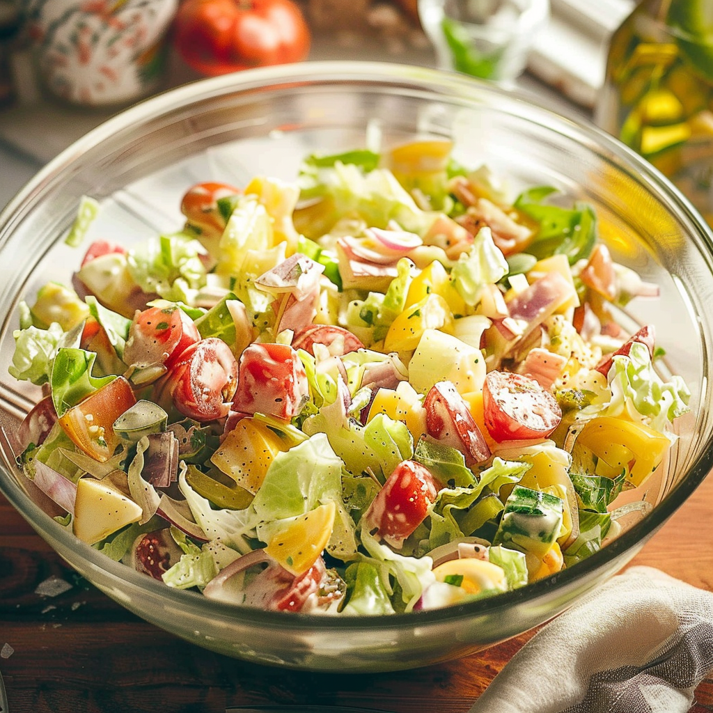 Viral Grinder Salad Sandwich Recipe