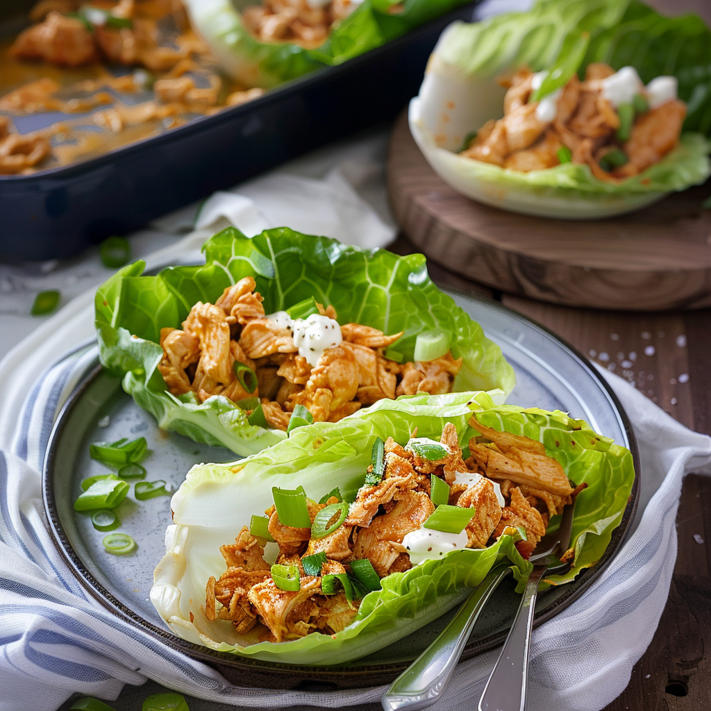 Buffalo Chicken Lettuce Wraps: Quick & Easy Meal