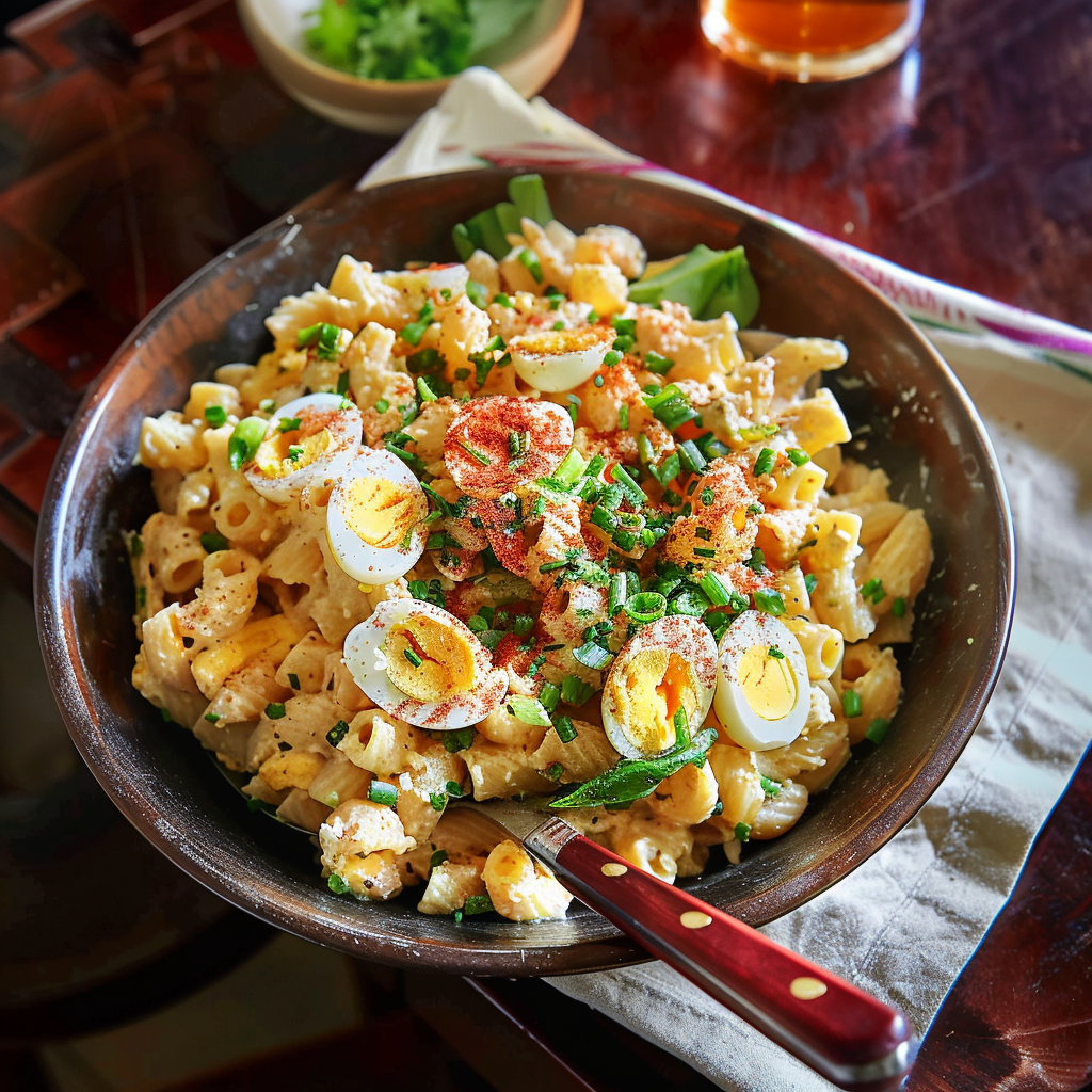 Deviled Egg Pasta Salad Perfection