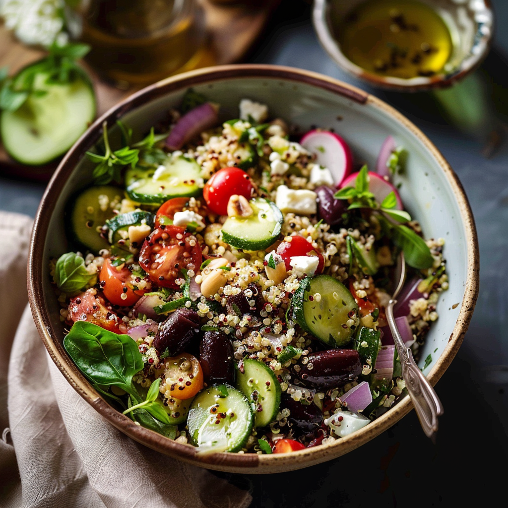 Loaded Greek Quinoa Salad