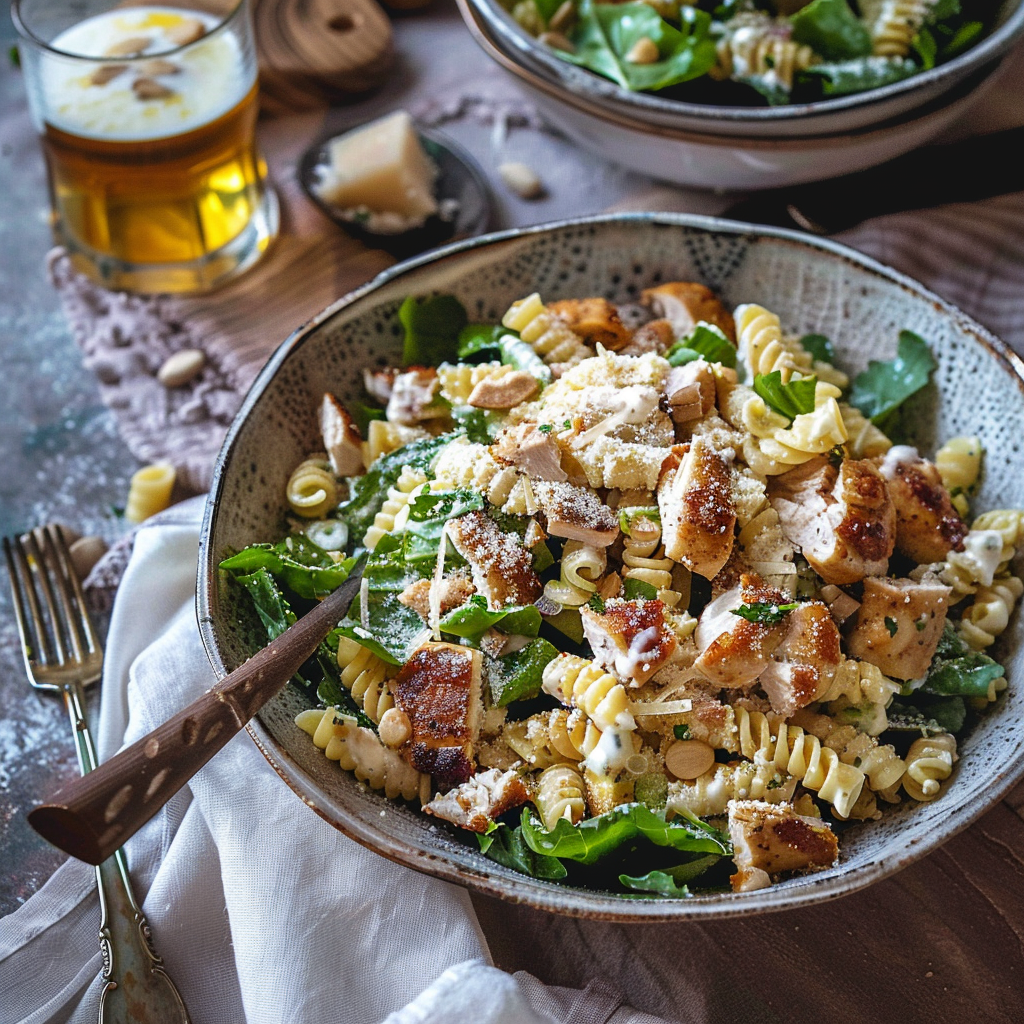 Chicken Caesar Pasta Salad