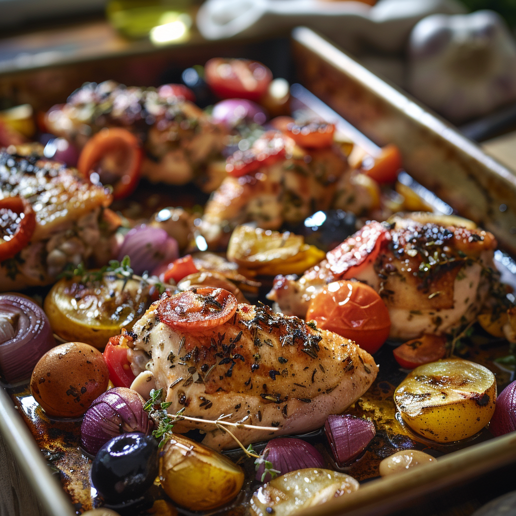 Greek Sheet Pan Chicken Dinner