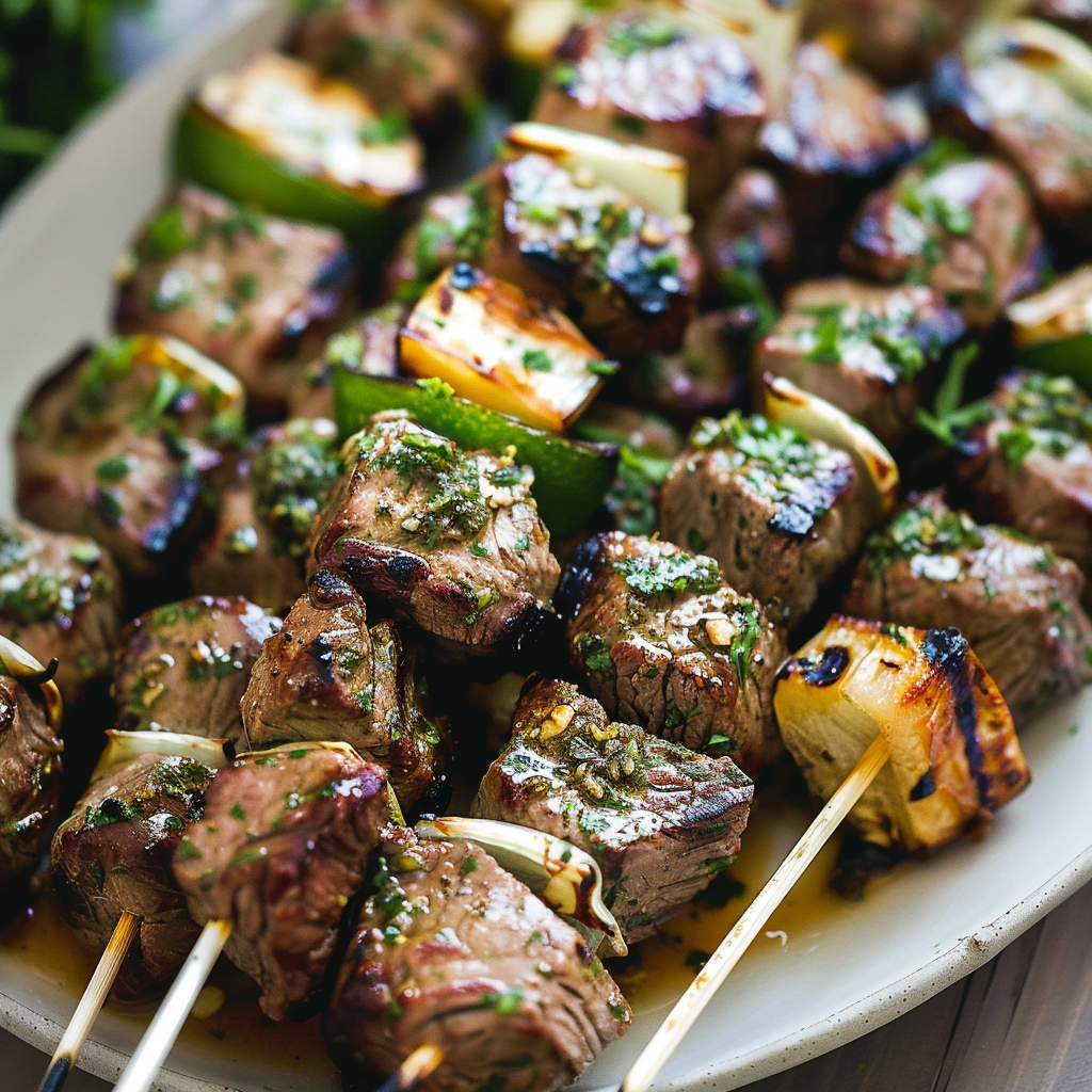 Steak Kabobs with Garlic Butter Perfection