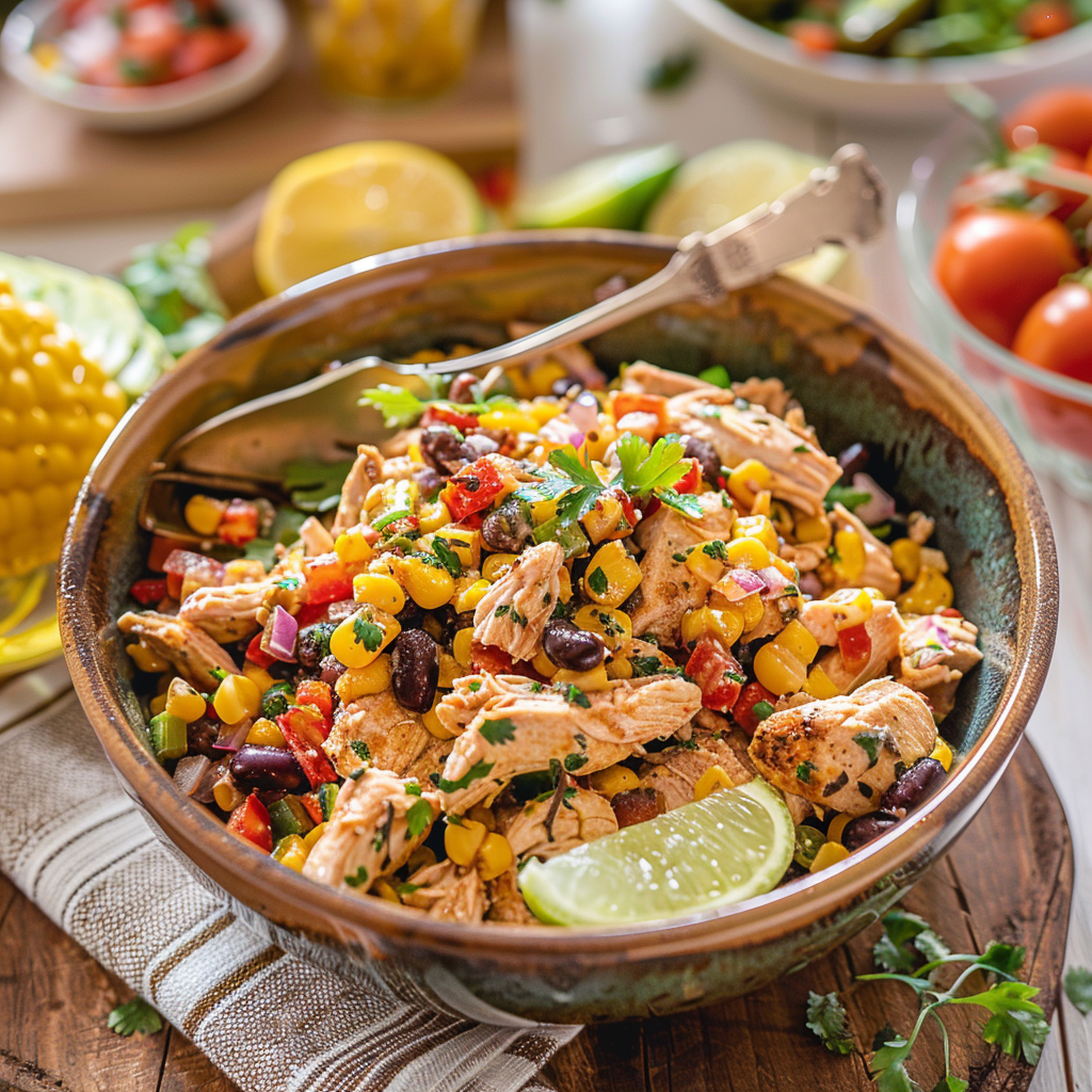 High Protein Southwest Chicken Salad