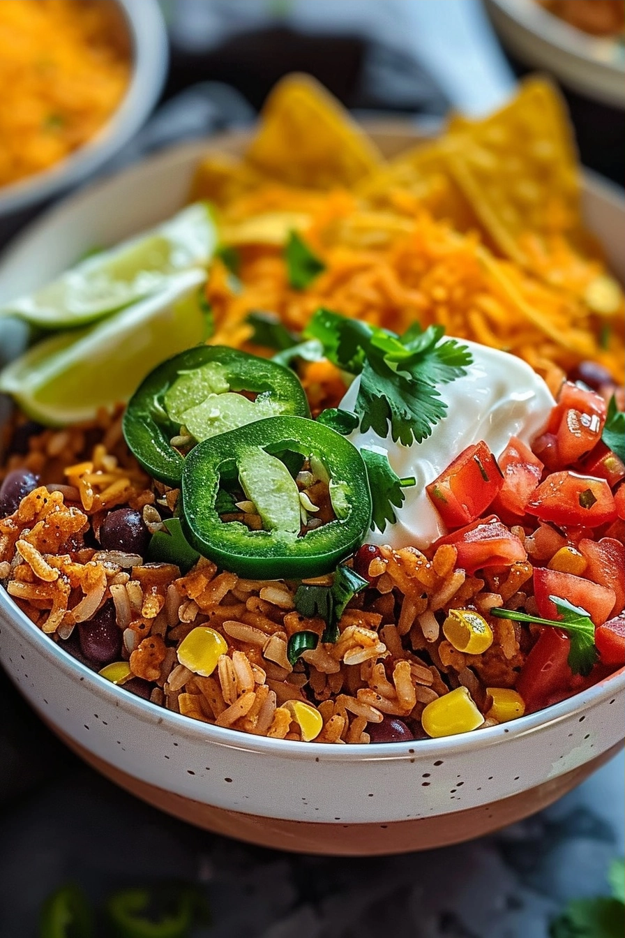 Taco Rice Bowl with Doritos: Quick Fusion Fun 2 image 1778790237121