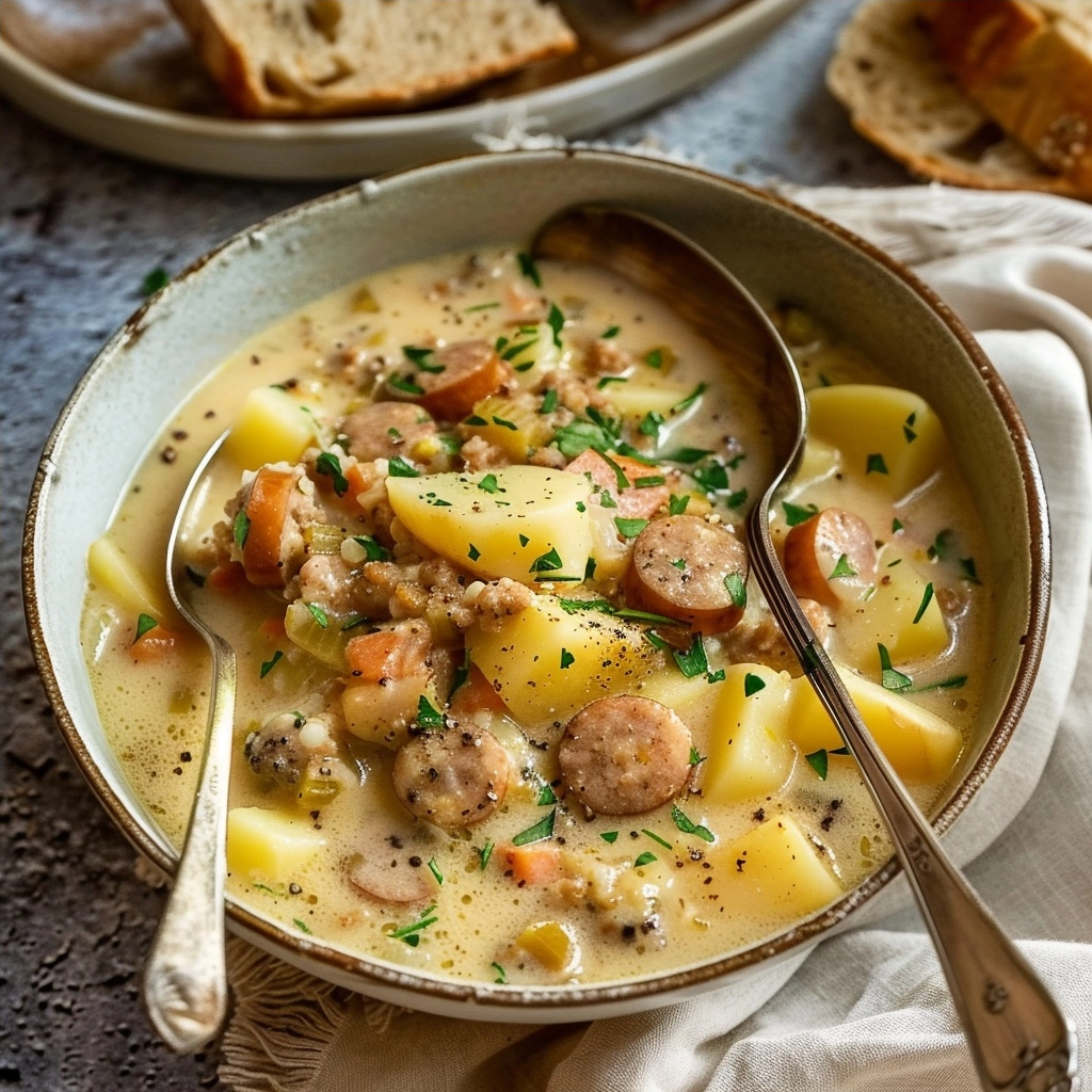 Hearty Potato and Sausage Chowder Recipe