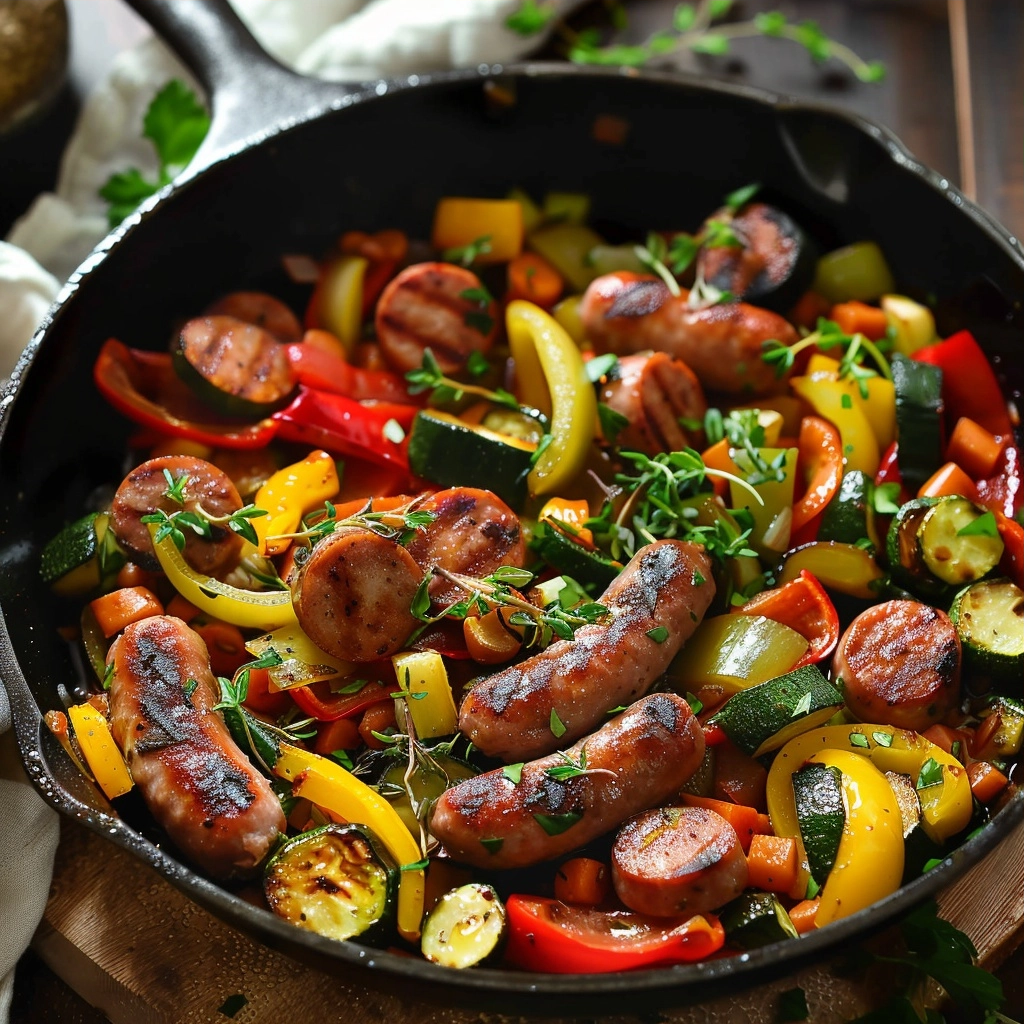 Sausage and Veggies Skillet: Easy Weeknight Meal