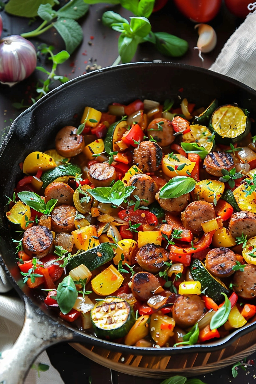 Sausage and Veggies Skillet: Easy Weeknight Meal 2 image 1778926178335