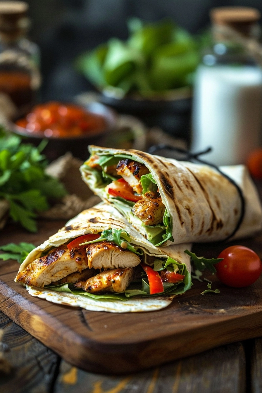 High Protein Spicy Grilled Chicken Wraps 2 image 1778934122065