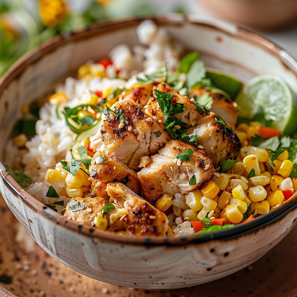 Street Corn Chicken Rice Bowl: Your New Favorite