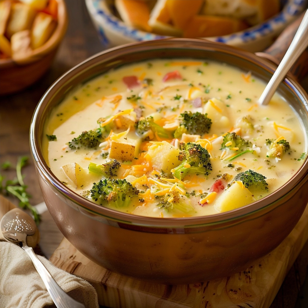 Broccoli Cheese Potato Soup: Creamy Comfort 3 Broccoli Cheese Potato Soup: Creamy Comfort
