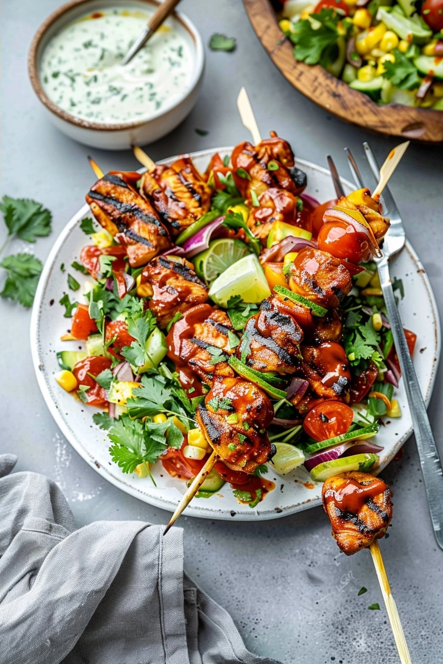 BBQ Chicken Skewer Salad: A Flavorful Feast 2 image 1779030971148