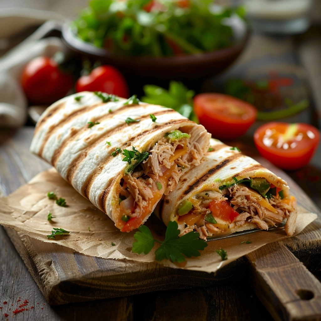 The Perfect Tuna Melt Wrap