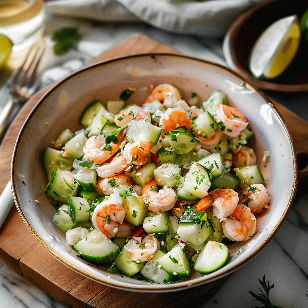 Cucumber Shrimp Salad Perfection