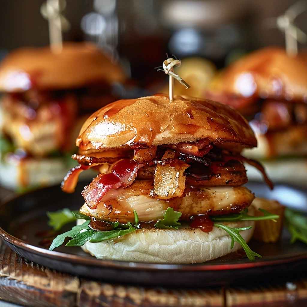 BBQ Chicken Bacon Sliders: A Flavorful Bite