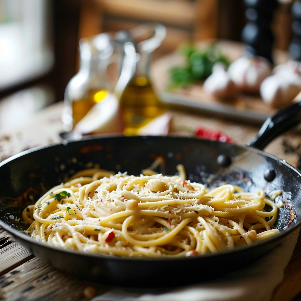 One Pot Creamy Garlic Pasta Delight