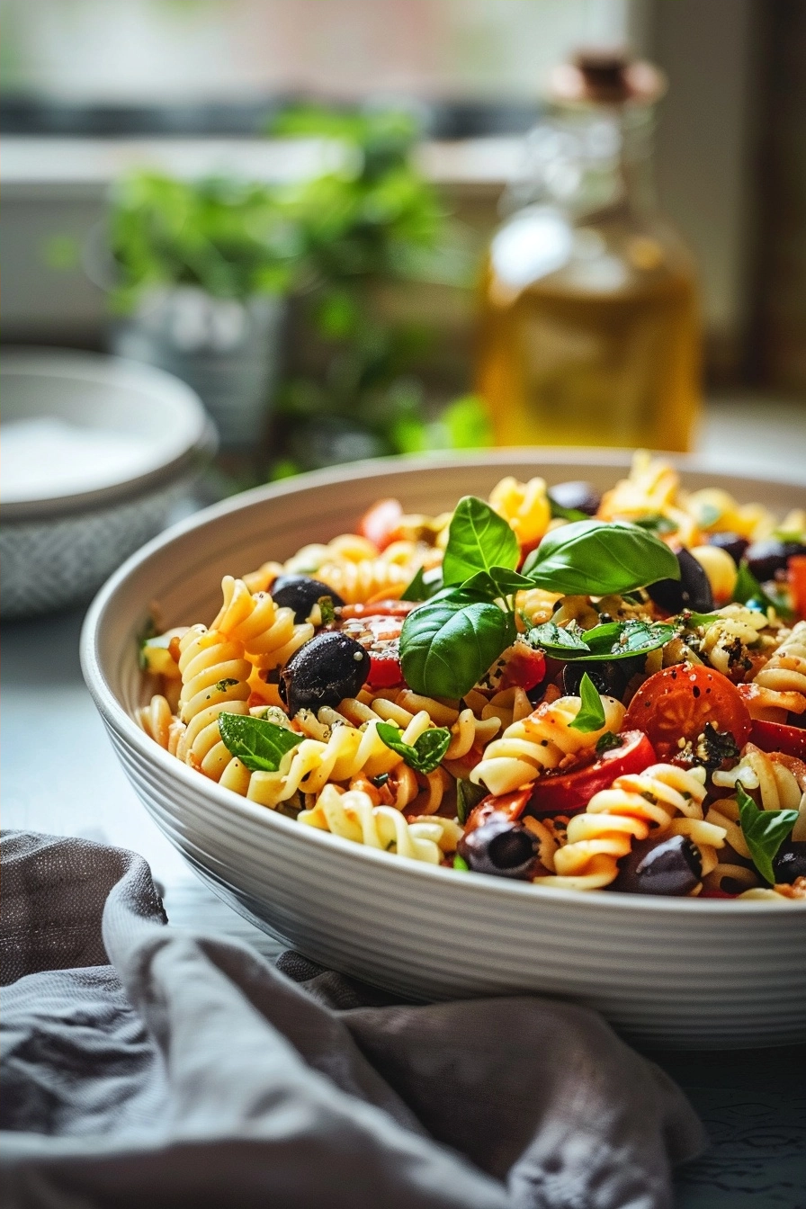 Mediterranean Pasta Salad: A Refreshing Meal 2 image 1779319225891
